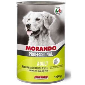 Morando Pro Mokra Karma Dla Psa Kawałki Cielęcina i Groszek 1250 g