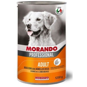 Morando Pro Mokra Karma Dla Psa Kawałki Jagnięcina z Ryżem 1250 g