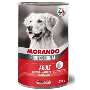 Morando Pro Mokra Karma Dla Psa Kawałki Z Wołowiną 1250 g