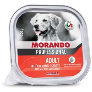 Morando Pro Mokra Karma Dla Psa Pasztet z Wołowiną i Marchewką 300 g