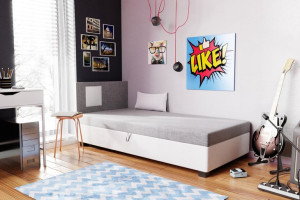 Łóżko jednoosobowe tapczan hotelowy Sofia 80cm