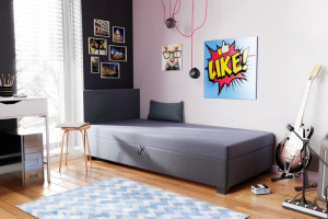 Łóżko jednoosobowe tapczan hotelowy Sofia 110cm
