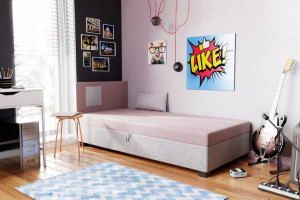 Łóżko jednoosobowe tapczan hotelowy Sofia 120cm