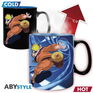 Duży kubek zmieniający kolor Naruto - Naruto & Sasuke (460 ml)
