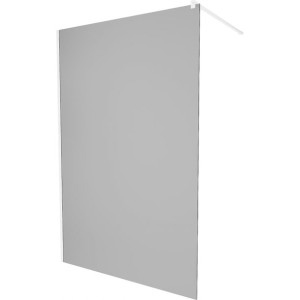 Mexen Kioto ścianka prysznicowa 70 x 200 cm, grafit 8 mm, biała