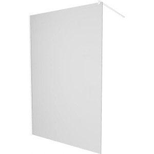 Mexen Kioto ścianka prysznicowa 110 x 200 cm, szron 8 mm, biała