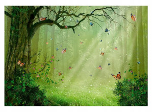 Fototapeta DLA DZIECI Magiczny Las Motyle 312x219