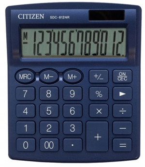 Kalkulator Biurowy Citizen Sdc812nrnve - Granatowy