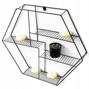 Półka Metalowa Loft Regał Na Ściane Ksiązki Kwiaty