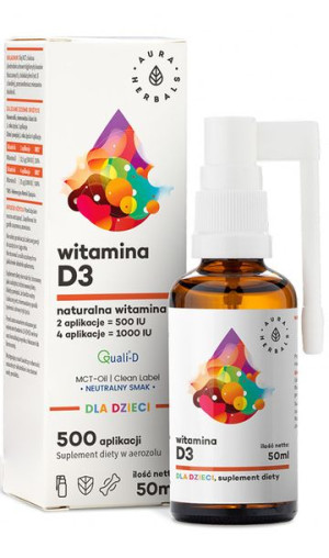 Aura Witamina D3 Dla Dzieci Mct 50ml