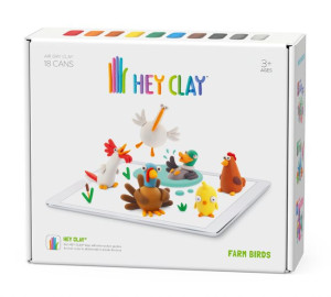 Hey Clay Mega Zestaw Ptaki Z Farmy Masa Plastyczna