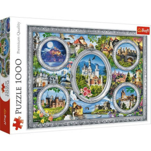Puzzle 1000 Zamki Świata Budowle zamek panorama Trefl