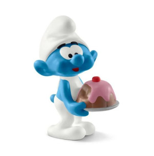 Schleich Smerfy Figurka PREMIUM Łasuch z tortem 20815