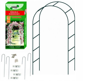 Pergola Ogrodowa Łuk Na Róże Kwiaty 240Cm + Kotwy
