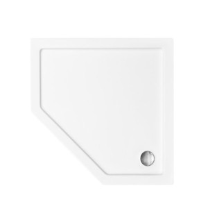 Brodzik pięciokątny Besco Bergo Slimline 90x90x3