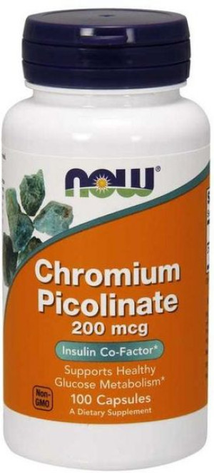 Now Chromium Picolinate 200mcg - 100 Kaps