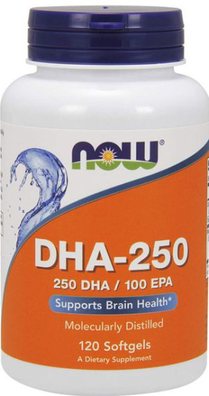 NOW DHA-250 (250dha/125epa) - 120 softgel