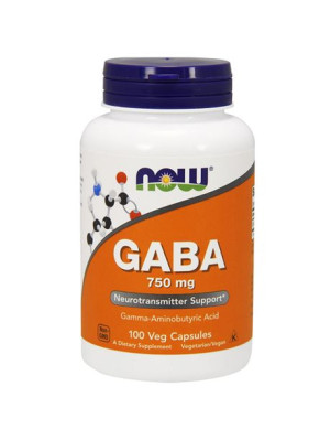NOW GABA 750mg - 100kaps