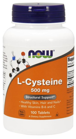 Now L-cysteine 500mg-100 Tab