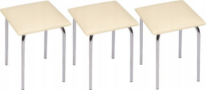 Taboret kuchenny taborety Kubik Kwadrat 3 SZTUKI
