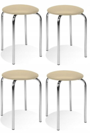 Taboret Taborety Stolek CHICO ekoskóra - 4 sztuki