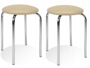 Taboret Taborety Stolek CHICO ekoskóra - 2 sztuki