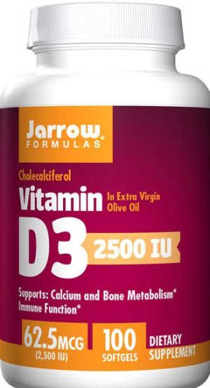 JARROW FORMULAS VITAMIN D3 2500iu - 100 softgel