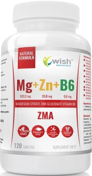 Wish Mg+zn+vit B6 - 120 Tabl