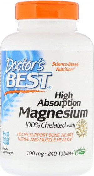 Doctor's Best High Absorpt. Magnesium 100mg-240tab