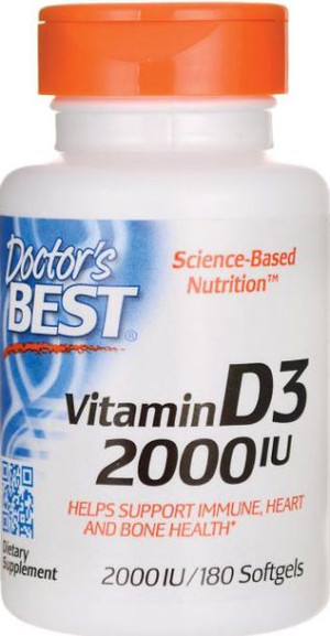 DOCTOR'S BEST VITAMIN D3 2000iu - 180 softgel