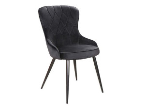 Krzesło LOTUS VELVET czarne  Signal