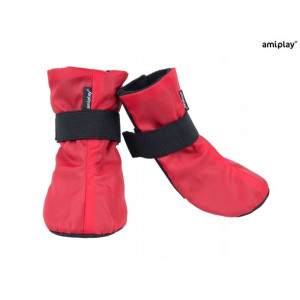 AmiPlay Buty Dla Psa Bristol Czerwone Rozmiar XL 2 sztuki