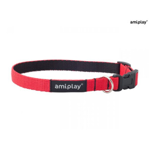 AmiPlay Obroża Regulowana Twist Czerwona Rozmiar L