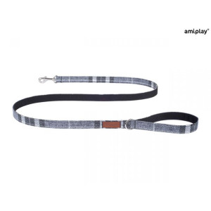 Amiplay Smycz London Szara 140 cm Rozmiar L