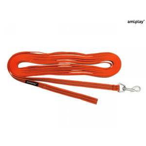 Amiplay Smycz Treningowa Rubber Pomarańczowa 500 cm Rozmiar S - M