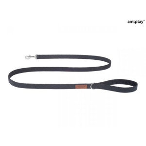 Amiplay Smycz Cambridge Czarna 140 cm Rozmiar XL