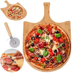 Deska Do Pizzy Łopata Do Chleba Z Nozem Grill