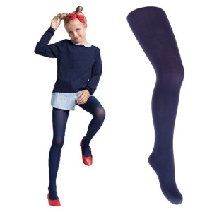 Yoclub Rajstopy z Microfibry 40DEN 128/134 GRANATOWE