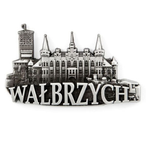 Magnes na lodówkę panorama Wałbrzych