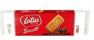 1x132g LOTUS Biscoff ciastka z czekoladą UK