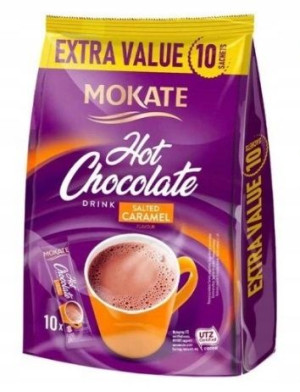 1x180g MOKATE Salted Caramel gorąca czekolada UK
