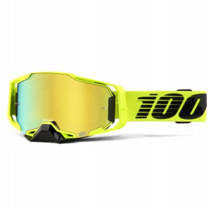100% Armega gogle do sportów zimowych Żółty Unisex