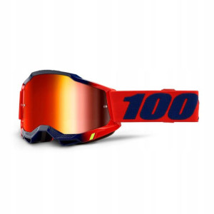 100% STO PROCENT Gogle ACCURI 2 KEARNY czerwone
