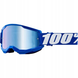 100% STO PROCENT Gogle STRATA 2 niebieskie lustro