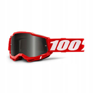 Gogle 100% ACCURI 2 SAND RED Szyba Szara Smoke