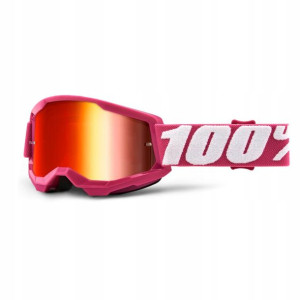 Gogle 100% STRATA 2 JUNIOR FLETCHER Szyba Czerwona