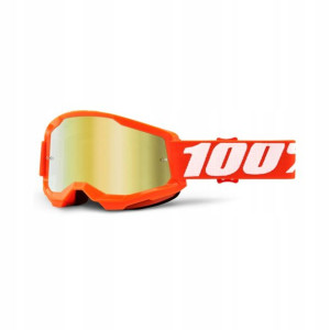Gogle 100% Strata 2 pomarańczowe