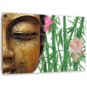 Deco Panel, Budda z bambusami, 1-częściowy - 120x80