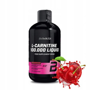 Odchudzanie L-karnityna BioTechUSA L-Carnitine 100.000 500ml Wiśnia