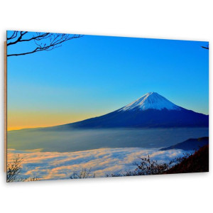 Deco Panel, Góra Fuji w błękicie, 1-częściowy - 120x80